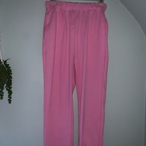 Bubblegum pink sweatpants